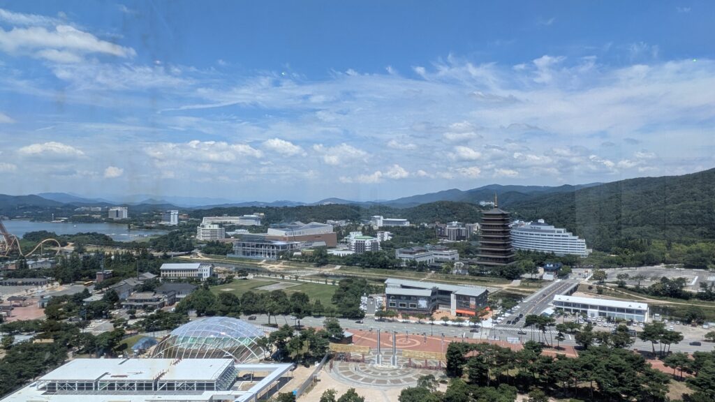 view from gyeongju tower