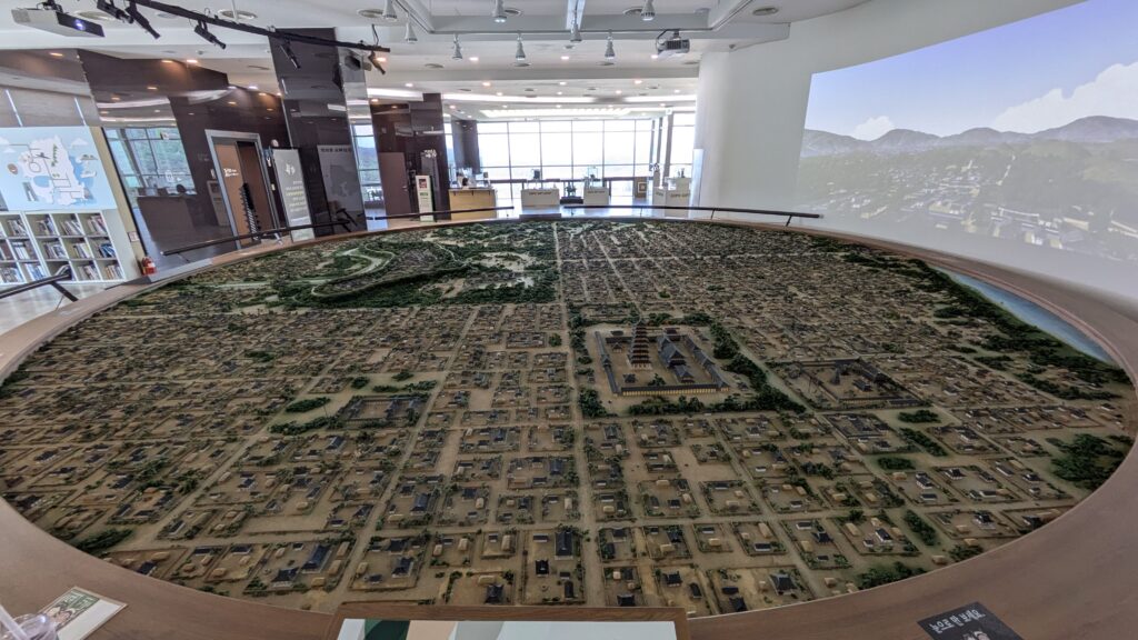 a model showing the old scenery of gyeongju