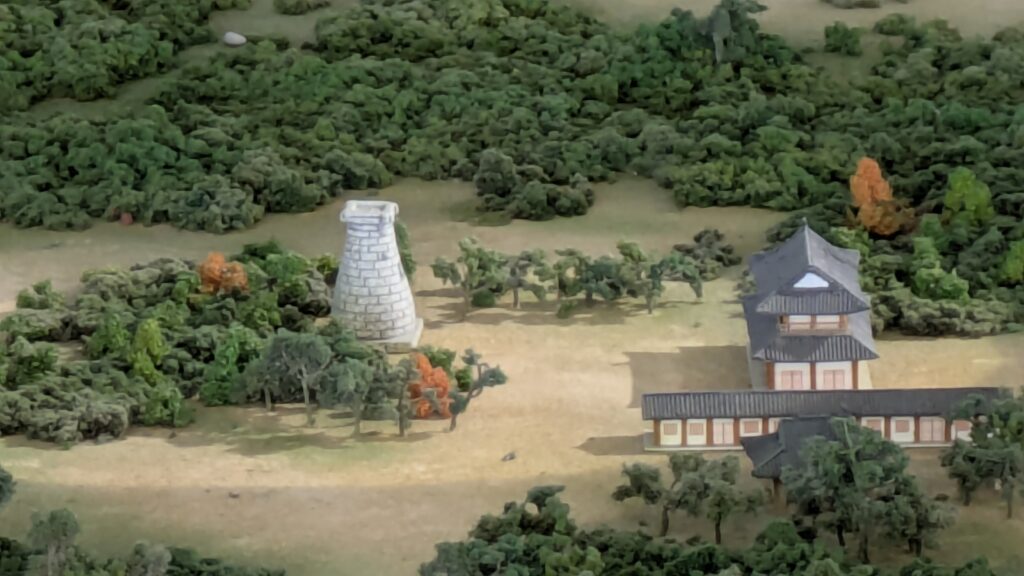 cheomseongdae observatory made as a model