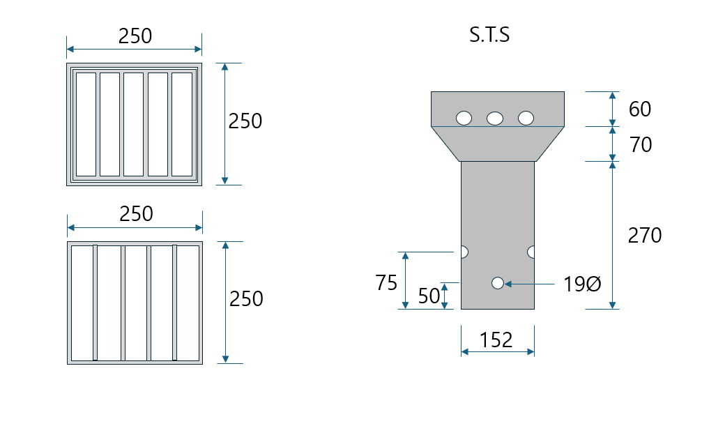 스텐레스 집수구 직관그림